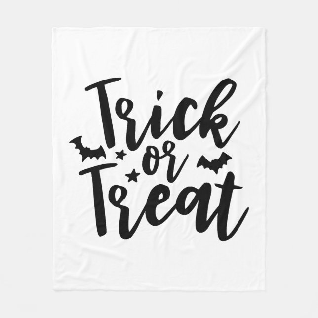 Cobertor De Velo Trick ou Treine Bats de Halloween (Frente)