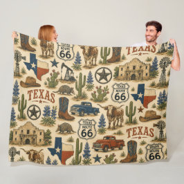 Cobertor De Velo Trilha Aconchegante Texas Route 66 Cozy Ranch