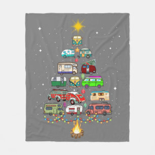 Cobertor De Velo Trilha de Campos de Árvore de Natal Acampando RVin