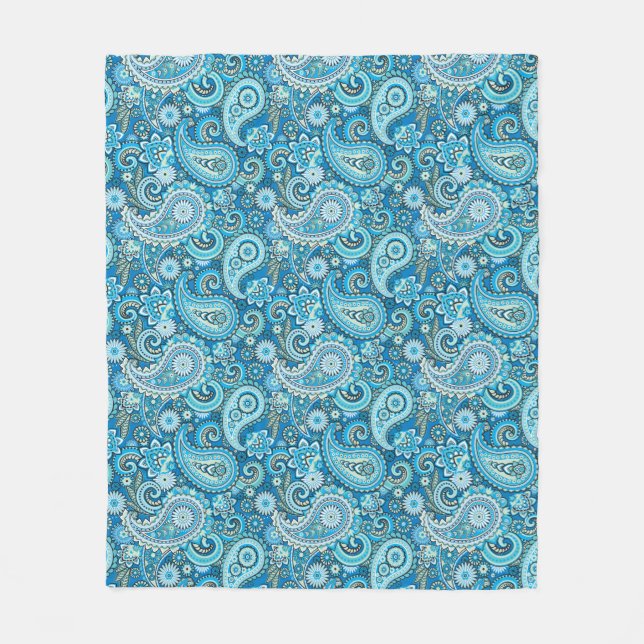 Cobertor De Velo Trippy Hippy Paisley Fleece Blanket (Frente)