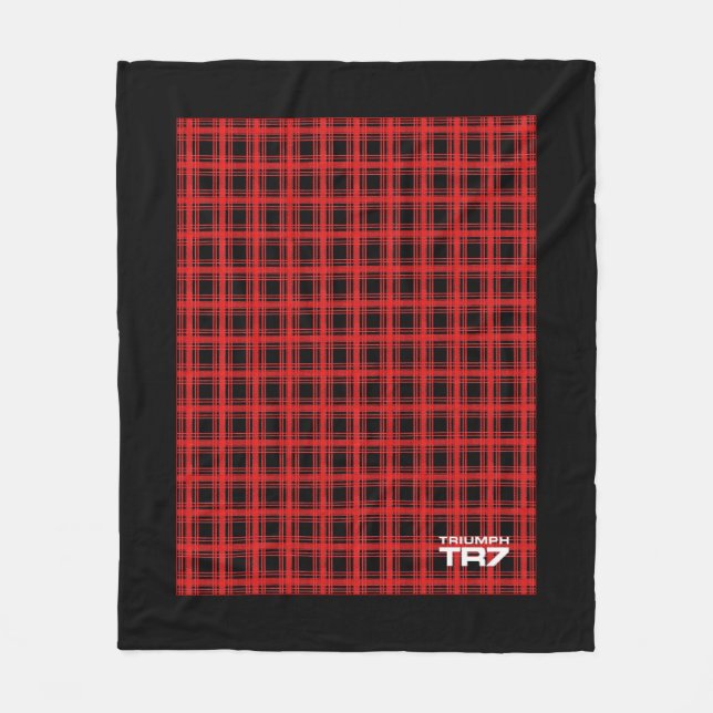 Cobertor De Velo Triumph TR7 - Tartan Vermelho / Xadrez  (Frente)