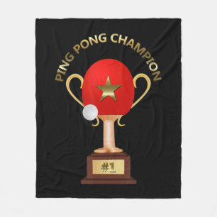 Cobertor De Velo Troféu de campeão de pinos de Tênis mesa