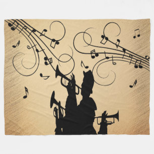 Cobertor De Velo Trompete Seção Música Russa