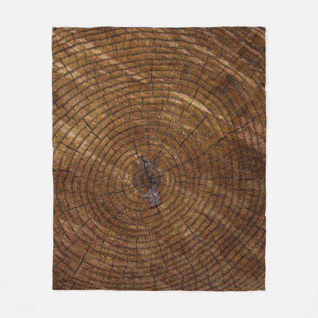 Cobertor De Velo Tronco de árvore marrom (Frente)