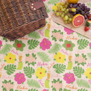 Cobertor De Velo Tropical Havaiana Hula Dancer Cozy Art