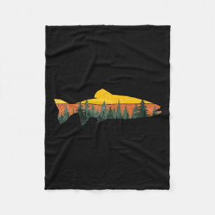 Cobertor De Velo Trout Fly Pescar Floresta Exterior Natureza Selvag