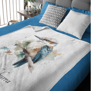 Cobertor De Velo True Blue Kookaburra, personalizado