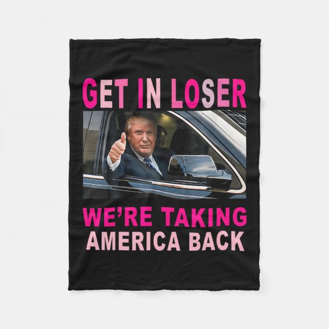 Cobertor De Velo Trump 2024 Entre em Perdedor Estamos Retomando a A (Frente)