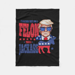 Cobertor De Velo Trump 2024 Eu Voto Preferencialmente Um Felon Que