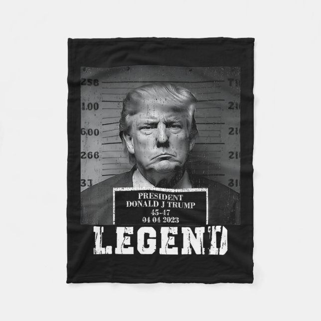 Cobertor De Velo Trump 2024 Mugshot Presidente Legend (Frente)