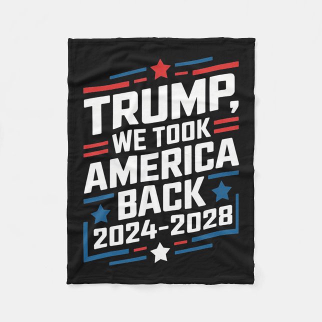 Cobertor De Velo Trump 2024 Nós Pegamos A Eleição Americana Byck 20 (Frente)