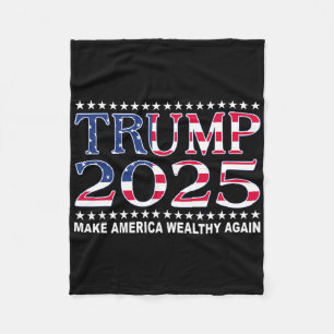 Cobertor De Velo Trump 2025 Bandeira EUA Faça a América Rica Novame