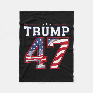 Cobertor De Velo Trump 45-47 Mega Sinalizador Americano 2024 Eleiçã