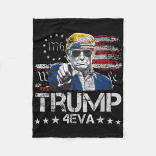 Cobertor De Velo Trump 4eva 4 de Julho Para Sempre Amor Presidente