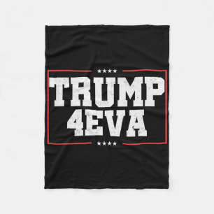 Cobertor De Velo Trump 4eva! Presente engraçado pró Trump