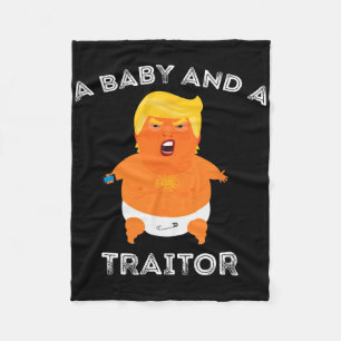 Cobertor De Velo Trump Baby E Um Traidor Memória Engraçado