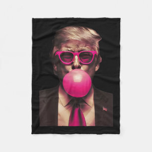 Cobertor De Velo Trump Bubble Gum Funny 1
