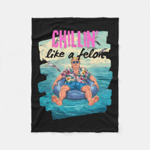 Cobertor De Velo Trump Chillin Como Um Felon Summer Retro Piscina F
