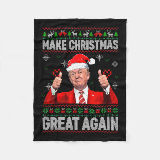 Cobertor De Velo Trump Christmas Torne Excelente De Natal Novamente