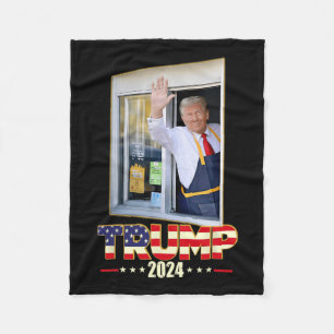 Cobertor De Velo Trump Com Mc Donald Trump Trabalhador Votando Em T