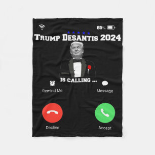 Cobertor De Velo Trump Desantis 2024 Está Chamando Eleição Republic