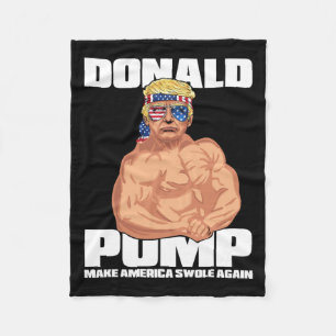 Cobertor De Velo Trump Engraçado 4 de julho Donald Pump