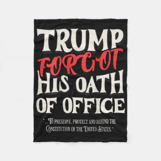 Cobertor De Velo Trump Esqueceu O Juramento Do Escritório Jurou Con