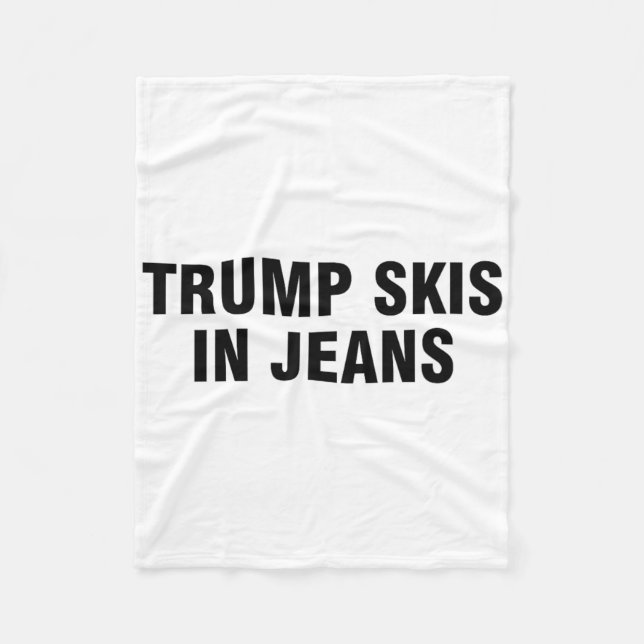 Cobertor De Velo Trump Esquia De Jeans  (Frente)