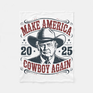 Cobertor De Velo Trump Faça a América 2025 Cowboy Novamente Engraça
