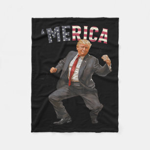 Cobertor De Velo Trump Feliz 4 de Julho Trump Presentes da Bandeira