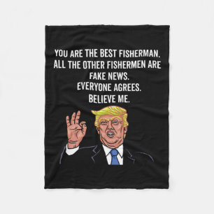 Cobertor De Velo Trump Fish Funny Fisher Hook Gifts
