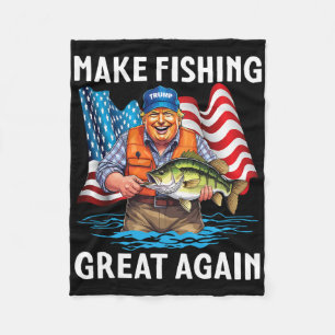 Cobertor De Velo Trump Fisher Patriótico Faz Excelente De Pesca Nov