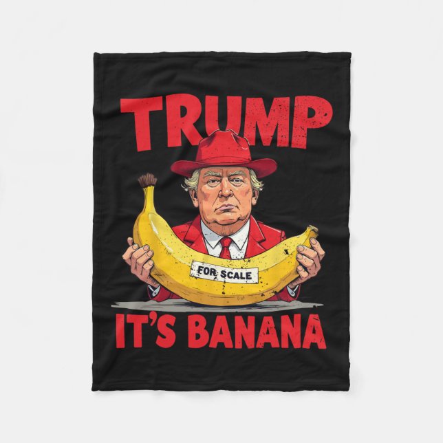 Cobertor De Velo Trump It's Banana (for Scale) Engraçado Meme (Frente)