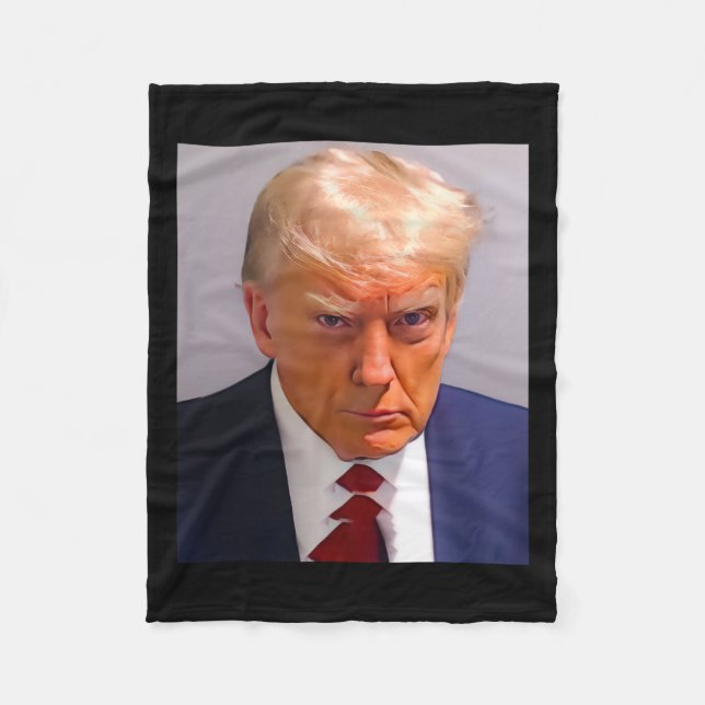 Cobertor De Velo Trump Mug Shot 1 (Frente)