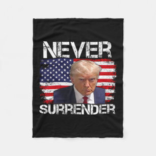 Cobertor De Velo Trump Mug Shot Nunca Rende 2024