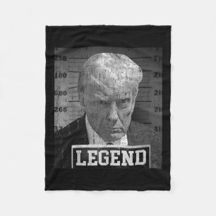 Cobertor De Velo Trump Mugshot Funny Donald Trump Legenda