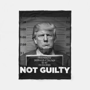 Cobertor De Velo Trump Não Culpado Tumulto Sem Tumulto