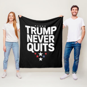 Cobertor De Velo Trump Nunca Desiste Voto Patriótico Trump 2024