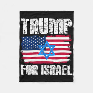 Cobertor De Velo Trump Para Israel Republicano Judeu Judeus Donald