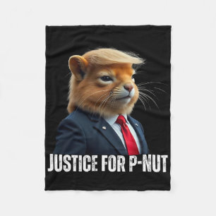 Cobertor De Velo Trump Para P-nut O Esquilo Justiça Para Amendoim T