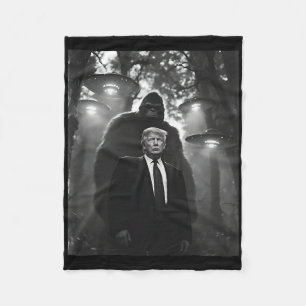 Cobertor De Velo Trump Pé Grande Ufo Encontro Alienígena Invasão Ua