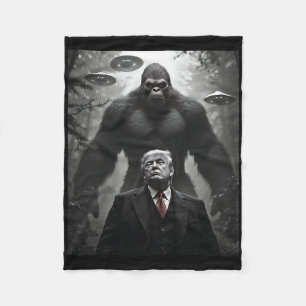 Cobertor De Velo Trump Pé Grande Ufo Encontro de Alien Visitação Co