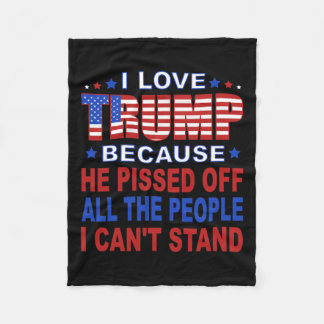Cobertor De Velo Trump porque ele irrita as Pessoas que eu não poss