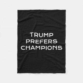 Cobertor De Velo Trump Prefere Campeões - Sátira Política Engraçada
