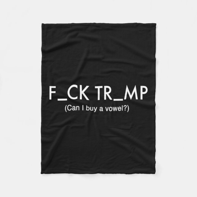 Cobertor De Velo Trump Protest T Shirt (Frente)