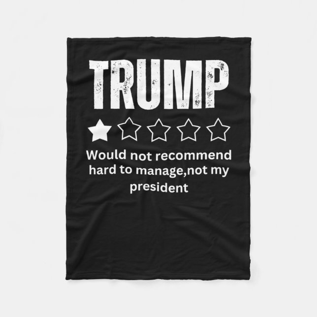 Cobertor De Velo Trump Review Not My Presidente 2025 (Frente)