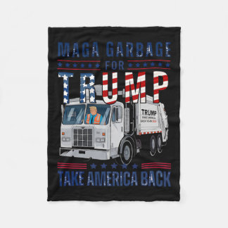 Cobertor De Velo Trump Supporter Trump Garbage Trump Truck