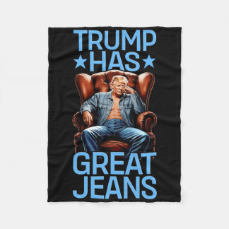 Cobertor De Velo Trump Tem Ótimas Calças Jeans Piada Retro Denim Me