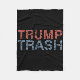 Cobertor De Velo Trump Trash 2025 Retro Grunge Vintage Garbyge For