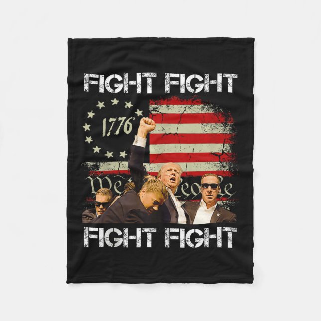 Cobertor De Velo Trump Vance 2024 Fight (Frente)